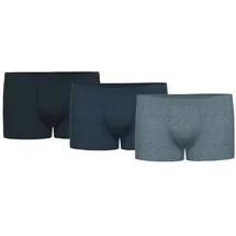 Seidensticker Boxershorts 3er Pack Schwarz / Blau L