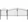 vidaXL Gartentor Stahl 1,75x4 m Schwarz