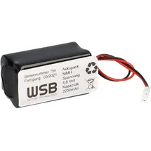 Akkuman NiMH4820Q 4,8V NiMH Akku 2,2 Ah 32cm Kabel + Stecker