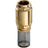 Schmidt, Hermann Fußventil 3/4" Messing mit Saugkorb aus Edelstahl