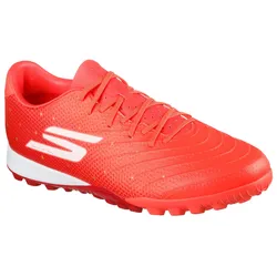 Fußballschuh SKECHERS "Skechers SoccerTM Harry Kane SKX_1.5 Academy TFTM", Gr. 46, crl korall, rot, Synthetik, gemustert, sportlich, Schuhe, Kunstrasenschuh, Rasenschuh in der Harry Kane Player Edition