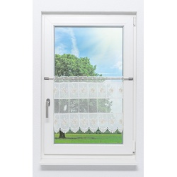Lysel Scheibengardine Zierblume (Bx H) 238cm * 45cm beige/hellbeige