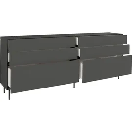 LeGer Home by Lena Gercke Sideboard »Essentials«, (2 St.), Breite: 224cm, MDF lackiert, Push-to-open-Funktion