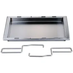 CHEFGASTRO BBQ Plancha | Einsatzpfanne für SANTOS E-Serie, Eden, Cairns und Hollywood | Edelstahl