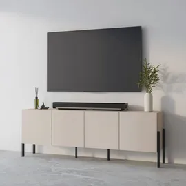 INOSIGN »Jukon,Breite 200 cm, moderne grifflose Kommode,4 Türen« Sideboard, Anrichte viel Stauraum, push-to-open-Funktion