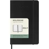 Moleskine Wochenkalender 18 Monate A6 Schwarz 2026/2027
