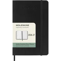 Moleskine Wochenkalender 18 Monate A6 Schwarz 2026/2027