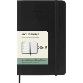 Moleskine Wochenkalender 18 Monate A6 Schwarz 2026/2027