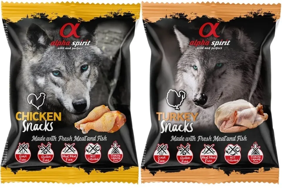 ALPHA SPIRIT Hundesnacks mit Huhn und Truthahn 30x50 g