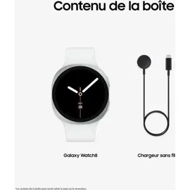 Samsung Galaxy Watch8 Bluetooth 44 mm Silver Sport Band White
