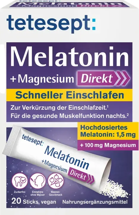 etesept Melatonin + Magnesium Direktsticks