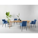 Andas Esstisch "Toarp", braun (eiche natur, eiche natur, eiche natur), B:170cm H:74cm T:105cm, Tische, Esstisch, Massivholz Eiche Ausziehtisch, mit integrierter Einlegeplatte