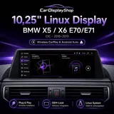 uckazy Touchscreen-Upgrade 12,3" für BMW X5/X6 E70/E71 CCC mit CarPlay und Android Auto
