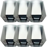 Intirilife Trinkglas Hexagon 240 ml 6 St.