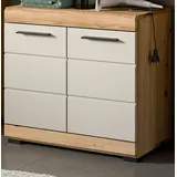 inn.furn Waschbeckenunterschrank 60 cm in Sand und Eiche Shawn