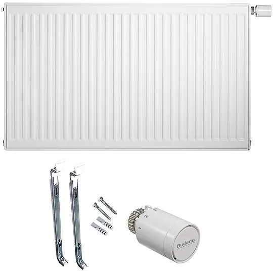 Buderus Logatrend VC-Profil.2 Ventil-Heizkörper H 500 mm L 600 mm Typ 11 - 416/263 Watt - Set mit Thermostatkopf rechts