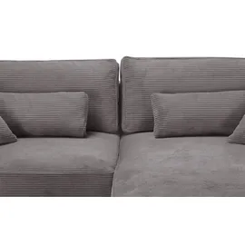 ed exciting design Ecksofa beidseitig montierbar Angelina klein ¦ braun ¦ Maße (cm): B: 255 H: 92 T: 185.0