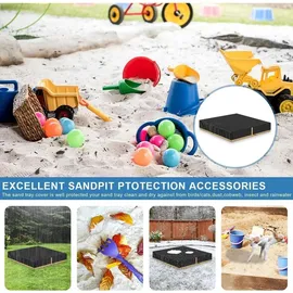 luxuskollektion Abdeckung Sandkasten 200x200x20cm Wetterfeste Schutzhülle Plane