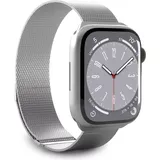 PURO Milanese Mesh Armband für Apple Watch 38/40/41mm, Silber