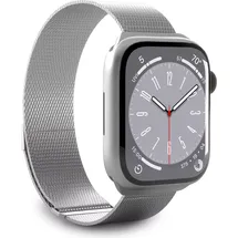 PURO Milanese Mesh Armband für Apple Watch 38/40/41mm, Silber