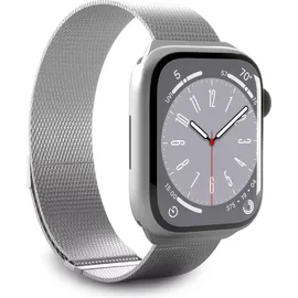 PURO Milanese Mesh Armband für Apple Watch 38/40/41mm, Silber