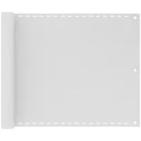 vidaXL Balkonverkleidung 75 x 400 cm Weiß Polyethylen