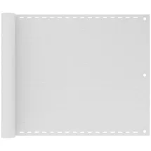 vidaXL Balkonverkleidung 75 x 400 cm Weiß Polyethylen