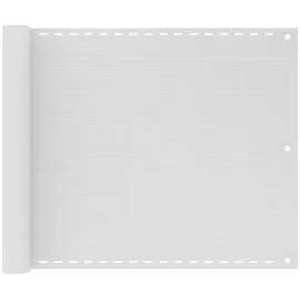 vidaXL Balkonverkleidung 75 x 400 cm Weiß Polyethylen