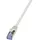 Logilink CQ4042S RJ45 Patchkabel CAT 6a S/FTP 1.50 m Grau vergoldete Steckkontakte, Flammwidrig, mit Rastnasenschutz 1 St.