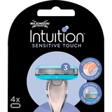 Wilkinson Sword Intuition Sensitive Touch Blister Ladeköpfe x4 - Nachfüllpackung für Damen - Kompatibel mit Intuition Complete Rasierer