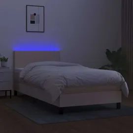 vidaXL Boxspringbett 100 x 200 cm Creme