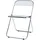 [en.casa] Klappstuhl Pornainen 2er Set Transparent