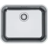 FRANKE 127.0708.310 Spüle SMART SRX 110-50 mit Stopfenventil / Edelstahlspüle / Unterbauspüle - Silber