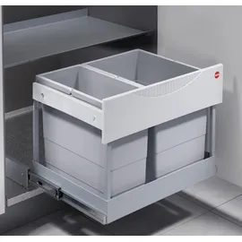 Livingpoint24 Hailo Mülleimer 60 l Grau