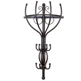 DanDiBo Ambiente Garderobe Kleiderständer Vienno Halbrund 66 cm Wandgarderobe Kleiderhaken Haken