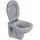 Sanicomfort manhattan Wand-WC mit WC-Sitz Grau spülrandlos