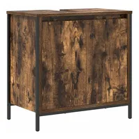 VidaXL Waschbeckenunterschrank Räuchereiche 60x34,5x60 cm