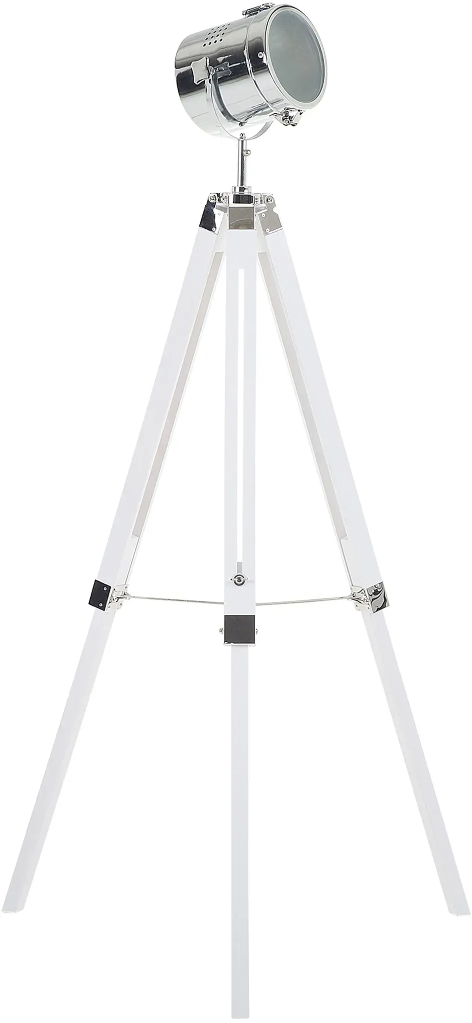 Stehlampe ALZETTE Kiefernholz Weiß