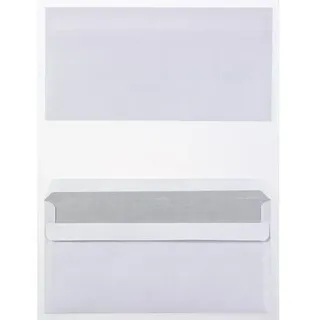 Viking Briefumschläge Ohne Fenster DIN lang 220 (B) x 110 (H) mm Selbstklebend Weiß 75 g/m2 1000 Stück