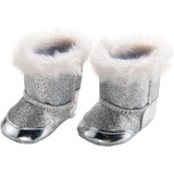 Heless 844 - Stiefel für Puppen, silber, Größe 38 - 45 cm