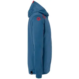 Kempa Player Trainingsjacke mit Kapuze ice grau/fluo rot 164