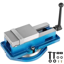 VEVOR Schraubzwingen-Schraubstock 100 mm, Tischschraubstock 100 mm, Bench Clamps 16 kg, Metall Professionelle Gusseisen Schraubstock für Säulenbohrer Breite Backen