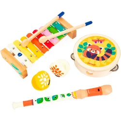 Spielzeug-Musikinstrument JANOD "Musik-Set - Gioia", bunt, Spielzeug-Musikinstrumente, FSC- schützt Wald - weltweit