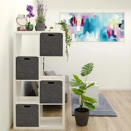 Dune Design Aufbewahrungsbox 33 x 33 x 38 cm 4-tlg. grau