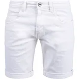 Indicode Jeansshorts INDICODE "Jeansshorts IDQuentin", Herren, Gr. XL, N-Gr, weiß (off, weiß), Obermaterial: 98% Baumwolle CO. 2% Elasthan EL., Jeans Jeansshorts