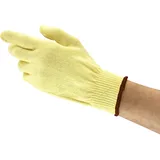 Neptune Kevlar Ansell HyFlex 70-205 Arbeitshandschuhe, Mechanikschutz, Schnittschutz, Industrie und Mechaniker Handschuhe, Montagehandschuh, Damen Herren, Gelb, Größe L (12 Paar)