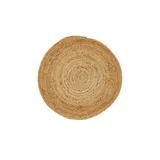 Jute-Teppich  Mamda , creme , Jute Ø: 80