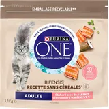 PURINA ONE Bifensis Ohne Getreide | Trockenfutter Mit Lachs Für Ausgewachsene Ka