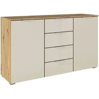 OTTO home Kombikommode 120 x 81 x 42 cm Eiche Artisan / Beige