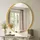 Koonmi Runder Wandspiegel 120 cm Gold